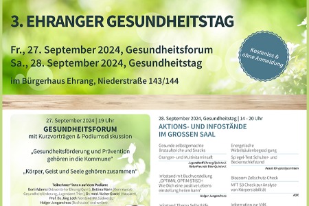 3. Ehranger Gesundheitstag/Forum